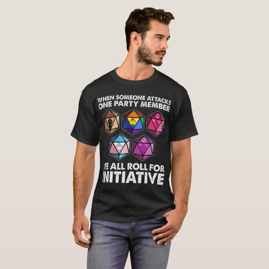 T-shirt Quand quelqu'un attaque un membre d'un parti, on r (Devant entier)