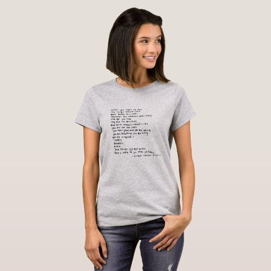 T-shirt quand vous commencez à sentir que les choses devra (Devant entier)