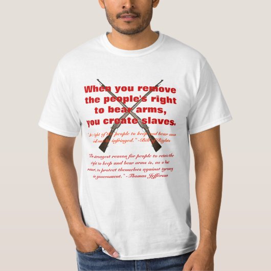 T-shirt Quand vous enlevez les personnes droites de (Devant)