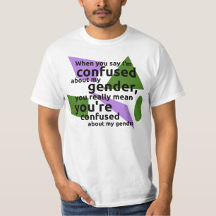 T-shirt Quand vous me dites suis confondu au sujet de mon