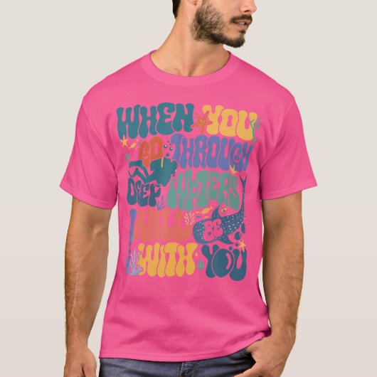 T-shirt Quand vous traversez Deep Waters Vbs 2024 Christia (Devant)
