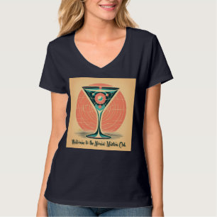 T-shirt Quantum Entanglement Atomic Martini Club Cocktail