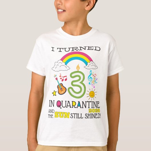 T-shirt Quarantaine 3e anniversaire 2020 (Devant)