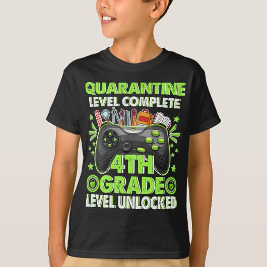 T-shirt Quarantaine 4e niveau déverrouillé Retour à l'écol (Devant)