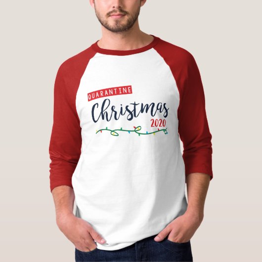 T-shirt Quarantaine Noël 2020 Raglan Shirt (Devant)