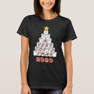 T-shirt Quarantaine Noël Drôle COVID Toilette Arbre