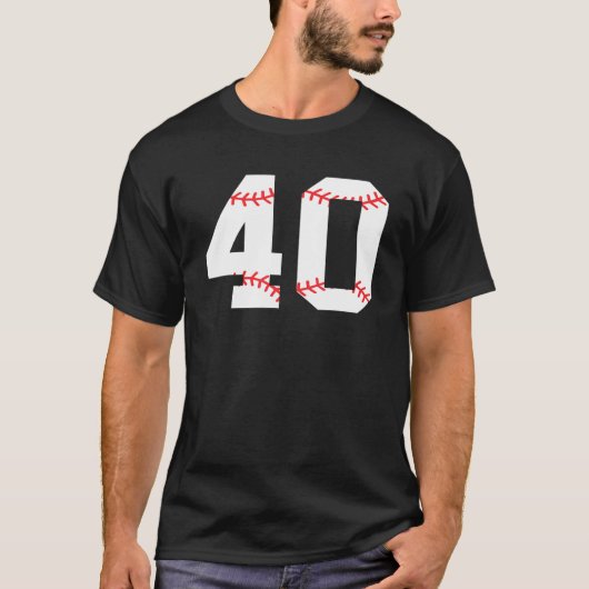 T-shirt Quarante Anniversaire Fête 40E Baseball (Devant)