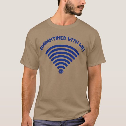 T-SHIRT QUARANTÉ AVEC WIFI (Devant)