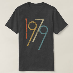 T-shirt Quarantième anniversaire du graphique 1979 vintage