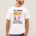 T-shirt quarantième Cadeau d'anniversaire de mariage pour<br><div class="desc">Cet amusement "40 ans et shes cadeau de mon plus grand crochet" est toujours une grande idée de cadeau pour un mari sur votre anniversaire. Célébrez 40 ans ainsi qu'une chemise orientée de pêcheur drôle que vous pouvez personnaliser avec le sien et le sien des noms.</div>