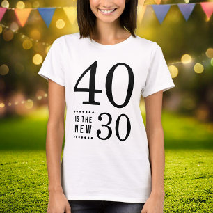 T-shirt quarantième Le noir 40 d'anniversaire est les