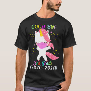 T-shirt Quarantine Dabbing Unicorn 3ème classe Dernier Jou