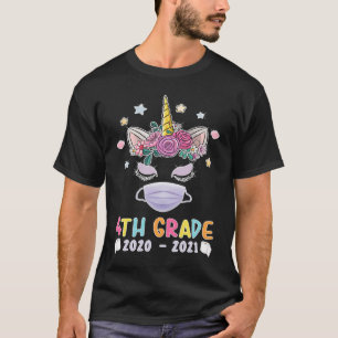 T-shirt Quarantine Unicorn Bonjour 4e année 2020 Retour à