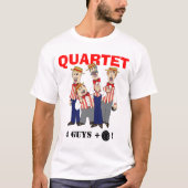 T-shirt Quartet de raseur-coiffeur (Devant)