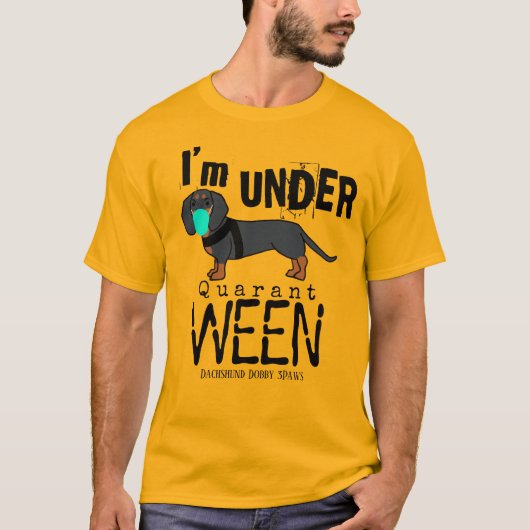 T-shirt Quartier de Dachshund Ween (Devant)