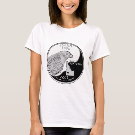 T-shirt Quartier d'État de Faux Idaho (Devant)