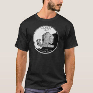T-shirt Quartier d'État de Faux Kansas