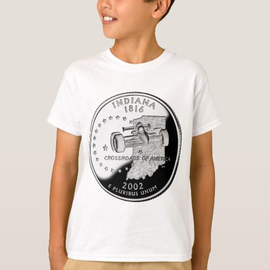 T-shirt Quartier d'état de Indiana Reverse Side Faux (Devant)