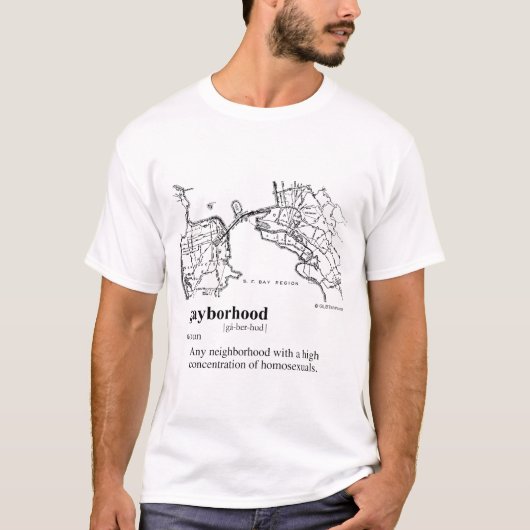 T-shirt quartier gay (Devant)