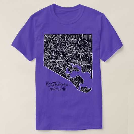 T-shirt Quartiers de Baltimore (Design devant)