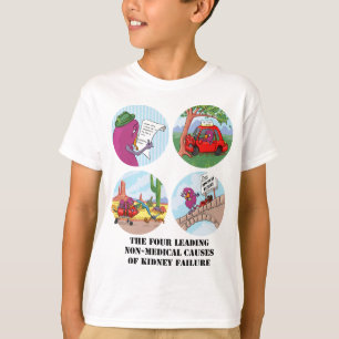 T-shirt Quatre causes principales de l'insuffisance rénal