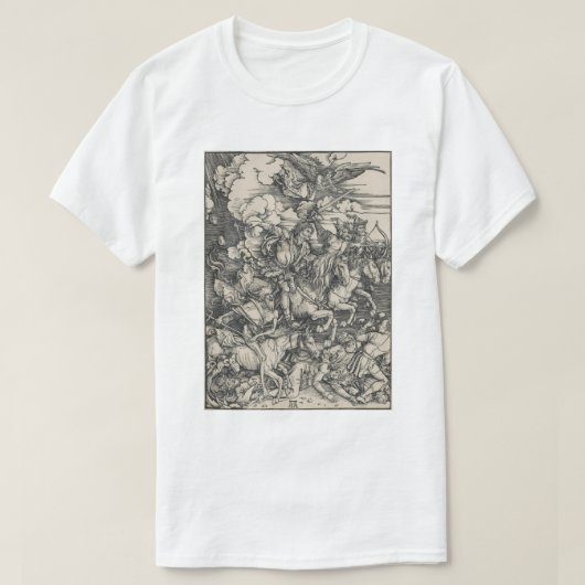 T-shirt Quatre cavaliers de l'apocalypse par Durer (Design devant)