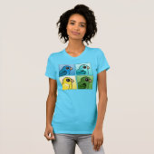 T-shirt Quatre couleur Linnies (Devant entier)
