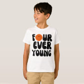 T-shirt Quatre Ever Young Boy Quatrième anniversaire 4e an (Devant entier)