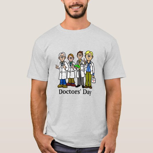 T-shirt quatre hommes médecins (Devant)