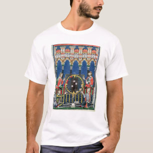 T-shirt Quatre joueurs arabes de backgammon