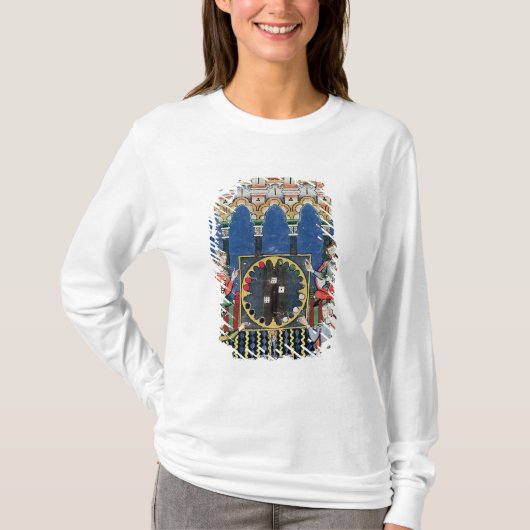 T-shirt Quatre joueurs arabes de backgammon (Devant)