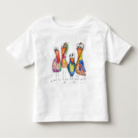 T-shirt quatre mignonettes Whimsical aux couleurs