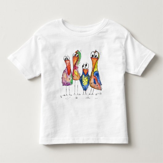 T-shirt quatre mignonettes Whimsical aux couleurs (Devant)