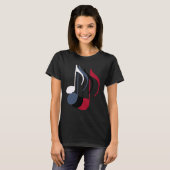 T-shirt quatre notes de musique (Devant entier)