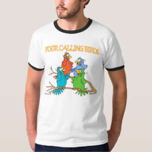 T-shirt Quatre oiseaux appelants