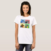 T-shirt Quatre Parulines couleur (Devant entier)