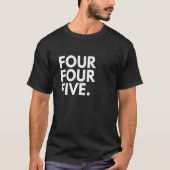 T-shirt QUATRE QUATRE CINQ ZONES Code 445 Philadelphie PA  (Devant)