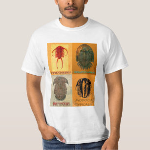 T-shirt Quatre Trilobite Fossil Montage Bargain Tee