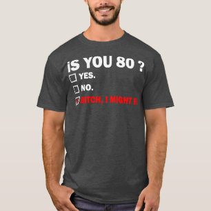 T-shirt quatre-vingt-80 ans Anniversaire 80e