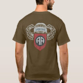 T-shirt quatre-vingt-deuxième Cru de Division Aéroportée (Dos)