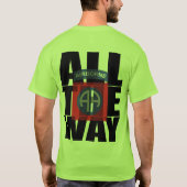 T-shirt quatre-vingt-deuxième Devise aéroportée (Dos)