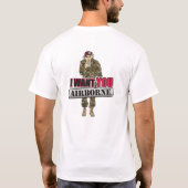 T-shirt quatre-vingt-deuxième Oncle Sam aéroporté de (Dos)