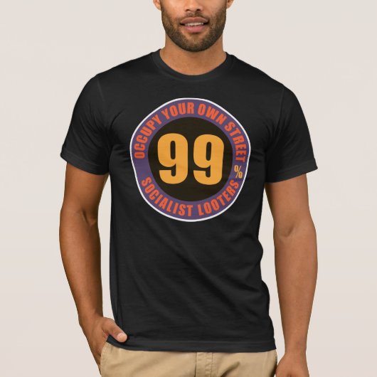 T-shirt Quatre-vingt-dix-neuf pour cent de clochards socia (Devant)