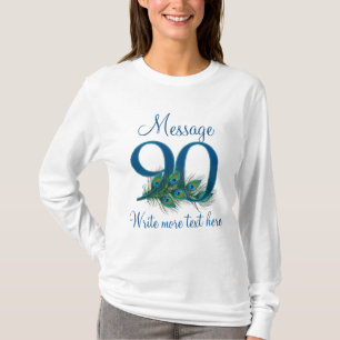 T-shirt Quatre-vingt-dixième anniversaire chic