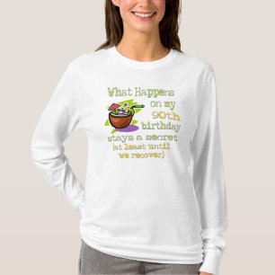 T-shirt quatre-vingt-dixième Cadeaux de fête