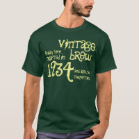 quatre-vingtième Anniversaire crème verte vintage