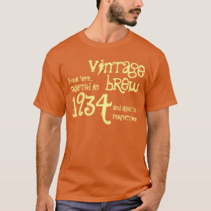 T-shirt quatre-vingtième Anniversaire cru OrangeCream de