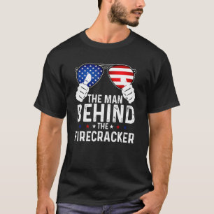T-shirt Quatrième 4 juillet Grossesse L'Homme Derrière Le