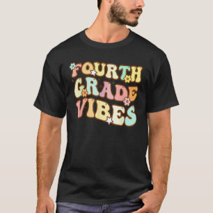 T-shirt Quatrième ambiance de 4e année Rétro Professeur Él