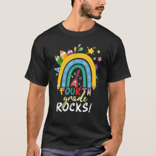 T-shirt Quatrièmement Grade Rocks Arc-en-ciel Enfants fill